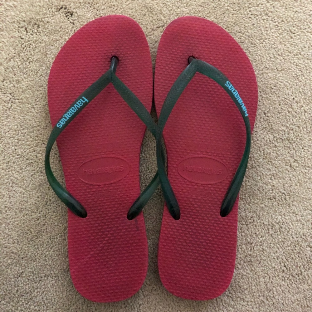 3 for $15🌸 Havaianas pink flip flop